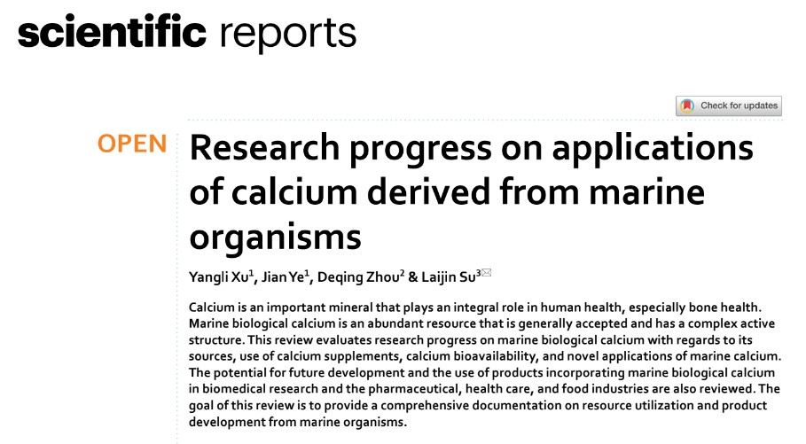 Research_progress_on_applications_of_calcium_derived_from_marine_organisms